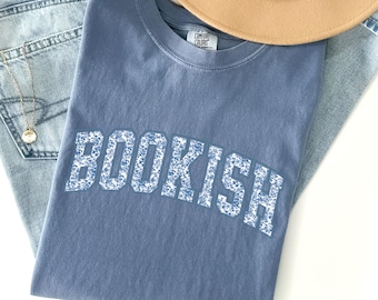 Comfort Colors® Bookish Shirt, Toile Floral Bookish Shirt, Book Club Gift, Book Lover Shirt, Bookworm, Reader, Librarian Tee,Book Lover Gift