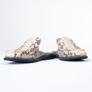 BEIGE EMBER WALKS | Genuine Python Slip-on