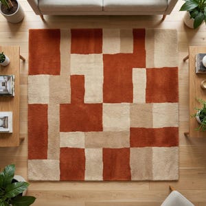 Burnt Orange Rug
Beige Rug
Modern Geometric Rug
Hand Tufted Rug
Mid Century Rug
Handmade Wool Rug
Living Room Rug
Custom Tufted Rug
Large Area Rug 9x12
Terracotta Rug
Medium Pile Rug
Nursery Rug
Indoor Rug
