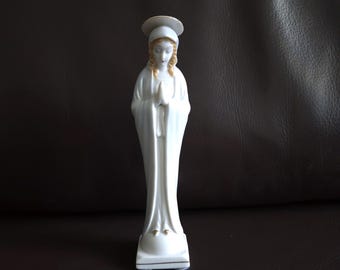 アラバスター製の祈る聖母マリア像 42 cm 白 - Etsy 日本