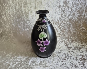 Antique Shelley Vase: Art Nouveau Black Ceramic Rose Bud Vase - Etsy