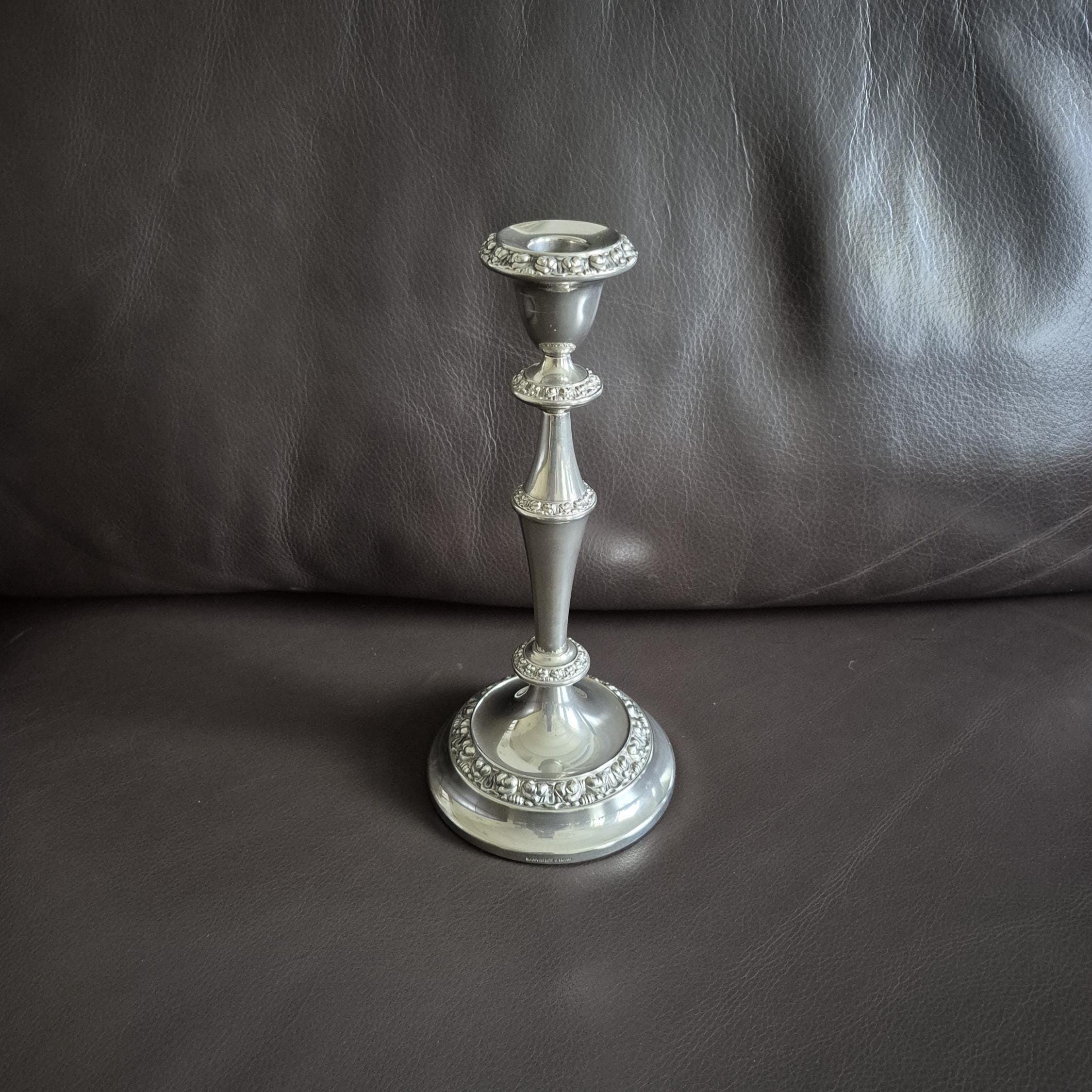 Chandelier Vintage Anglais Ianthe En Métal Argenté – Excellent état