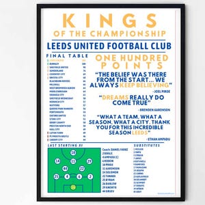 Leeds Champions Poster