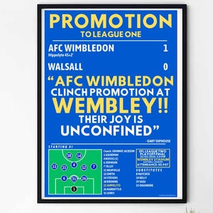 Póster promocional del AFC Wimbledon