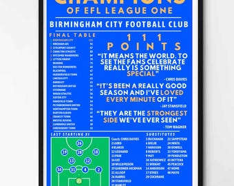Póster de los campeones del Birmingham City