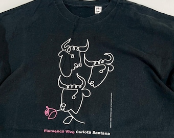 Vintage Pablo Picasso Carlota Santana Shirt size XL  RL01