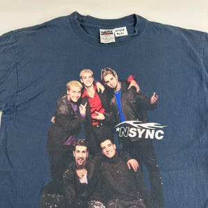 Vintage NSYNC Justin Timberlake Tour Shirt size M  RL01