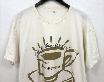 Vintage 1995's FRIENDS TV Show Coffee Shirt Size XXL wts03