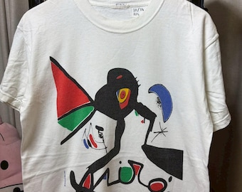 Vintage 00s JOAN MIRO Art shirt size M rl06