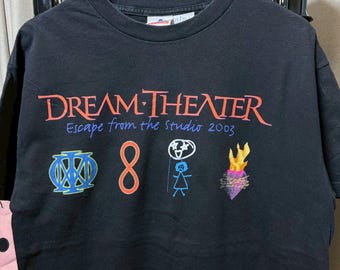 Vintage 2003s DREAM THEATER Escape from the Studio Concert Tour shirt size L RL06