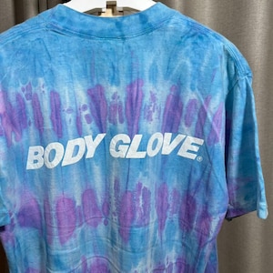 Vintage 90s Body Glove Surf Wear Tie Dry- shirt size M-L RL02