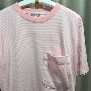 Vintage jaren 90 gestreept overhemd met zak maat M stt01