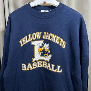 Vintage Georgia Tech Yellow Jackets sweater size L  ts02