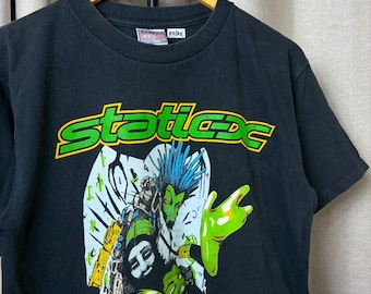Vintage Static -X American Heavy Metal Medium Black T Shirt Genre 