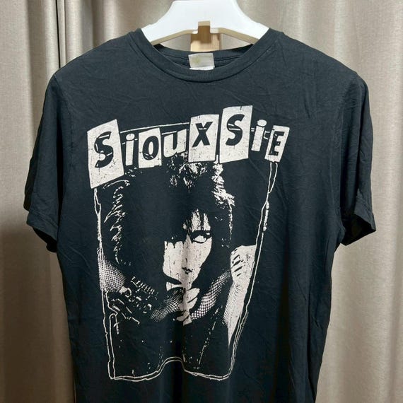 オーバーサイズTシャツ 黒　バンT スージーアンドバンシーズ オーバーサイズTシャツ 黒 バンT スージーアンドバンシーズ Siouxsie