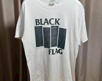 Vintage 90s Black Flag Shirt Size M RL02 - Etsy