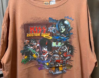 Vintage 2003s KISS Kustom Shop Tour shirt size XXL RL06