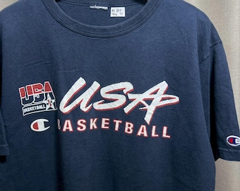 Vintage 00s Champion USA Basketball Dream Team shirt size M  tt02