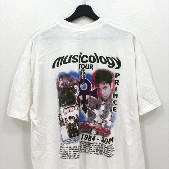 PRINCE MUSICOLGY TOUR Tシャツ プリンス vintdge Vintage Prince 2004 Musicology Tour Band T Shirt Mens Large