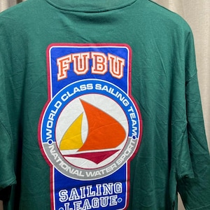 Vintage FUBU World Class Sailing Team shirt With Tag size L-XL  RL03