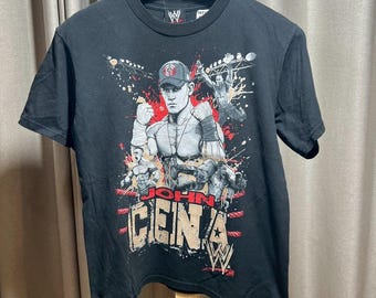 T-shirt WWE John Cena - Taille Au Choix (S à 3XL), Noir, Neuf Avec étiquettes