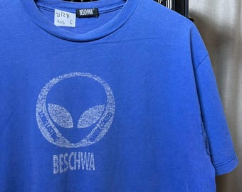 Vintage 00s Beschwa Alien  shirt size L  RL06