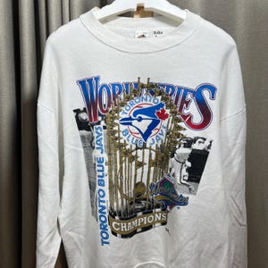 Vintage 90s Toronto Blue Jays sweater size XL  ts01