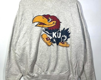 Vintage Kansas Jayhawks  sweater size XL  ts03