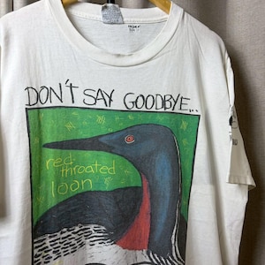 Camiseta vintage de los 90 "Don't Say Goodbye" de Loon Extinction, talla XL rl04