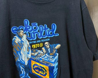 Vintage Ecko Unlimited Rhyme And Reason Hiphop Clothing shirt size M rl07