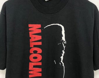 Vintage 1990's Malcolm X shirt size. L. wts01