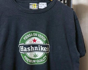 Vintage Weed hashniken shirt size M  rl07