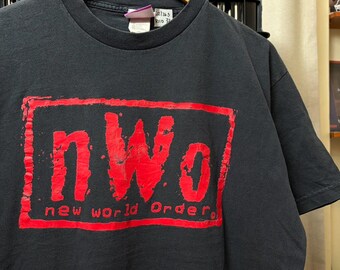 Vintage NWO New World Order Wrestling Shirt size M rl10