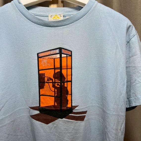 Vintage 00s ET Extra Terrestrial Telephone Shirt Size S-M RL03 