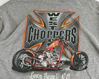 Vintage West Coast Chopper Long Beach Shirt Size XL RL01 - Etsy