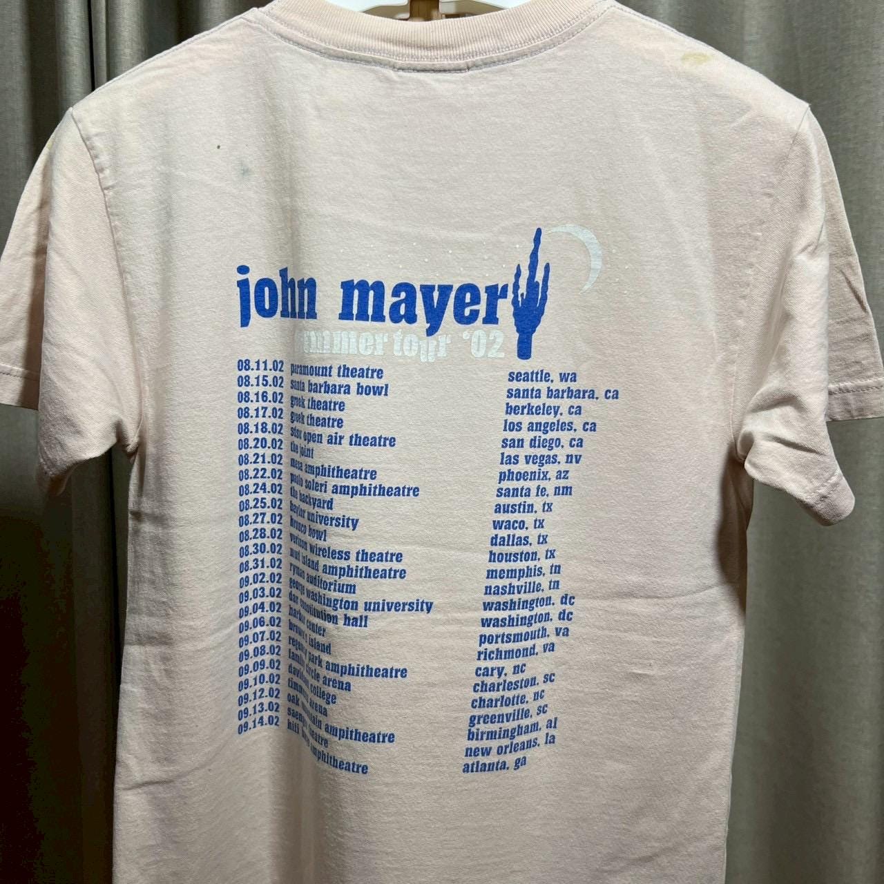 JOHN MAYER 2010 ツアーTシャツ 両面プリント Mサイズ Vintage 00s John Mayer Shirt Size XS RL03 - Etsy