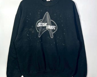 Vintage 90s Star Trek Movie sweater size XL ts03