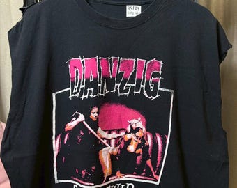 Vintage 00s DANZIG Satans Child Band sleeveless shirt size XL rl07