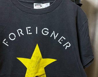 Vintage 90's Foreigner Star Tour shirt size L RL06