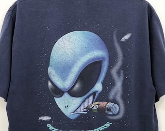 Vintage 1990's Alien Out of This World shirt ASH PURO size L wts01