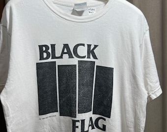 BLACK FLAG バーロゴ Tシャツ SST オフィシャル L ビンテージ BLACK FLAG Tシャツ BARS & LOGOS Ltd. GREEN | 45REVOLUTION