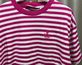 Vintage jaren 90 gestreept shirt maat M stt01