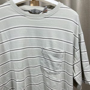 Vintage Quicksilver Striped Pocket Shirt size L stt01