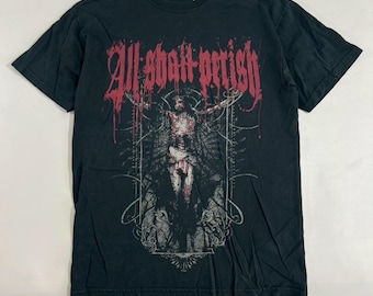 Vintage All Shall Perish Band Shirt size M  RL01