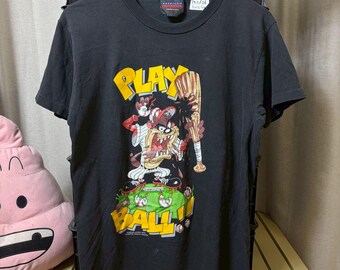 Vintage 1993s Tazmanian Devil Looney Tunes Taz Play Ball Baseball