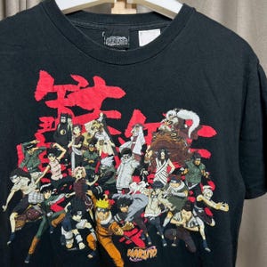 Vintage Naruto Shippuden-shirt uit de jaren 00, maat S RL03