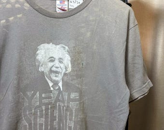 Vintage 00s Albert Einstein shirt size M rl06