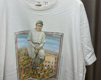Vintage 90s New York Yankees babe ruth shirt size XL  tt02