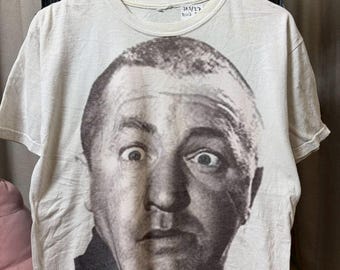 Vintage 00s Three Stooges big face shirt size M rl07