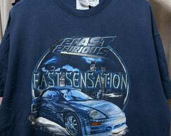 Vintage 00s The Fast and the Furious 2 Movie shirt size XL RL06